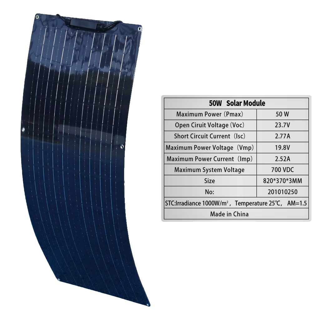 Solarmodul, Flexibles Design, Tragbare Stromerzeugung, 300 W