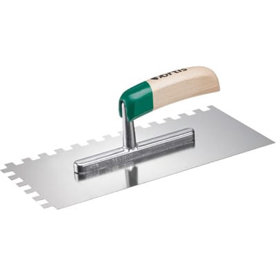 Glättekelle gezahnt rostfrei Fortis 10 x10mm