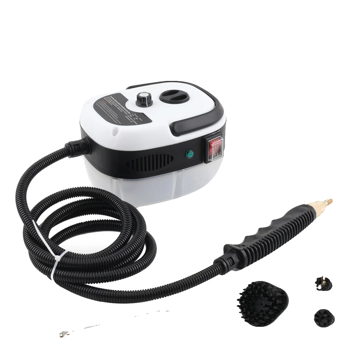 Dampfreiniger, 2500 W Leistung, Hochtemperaturreinigung, Weißes Gehäuse, 220 V, Eu