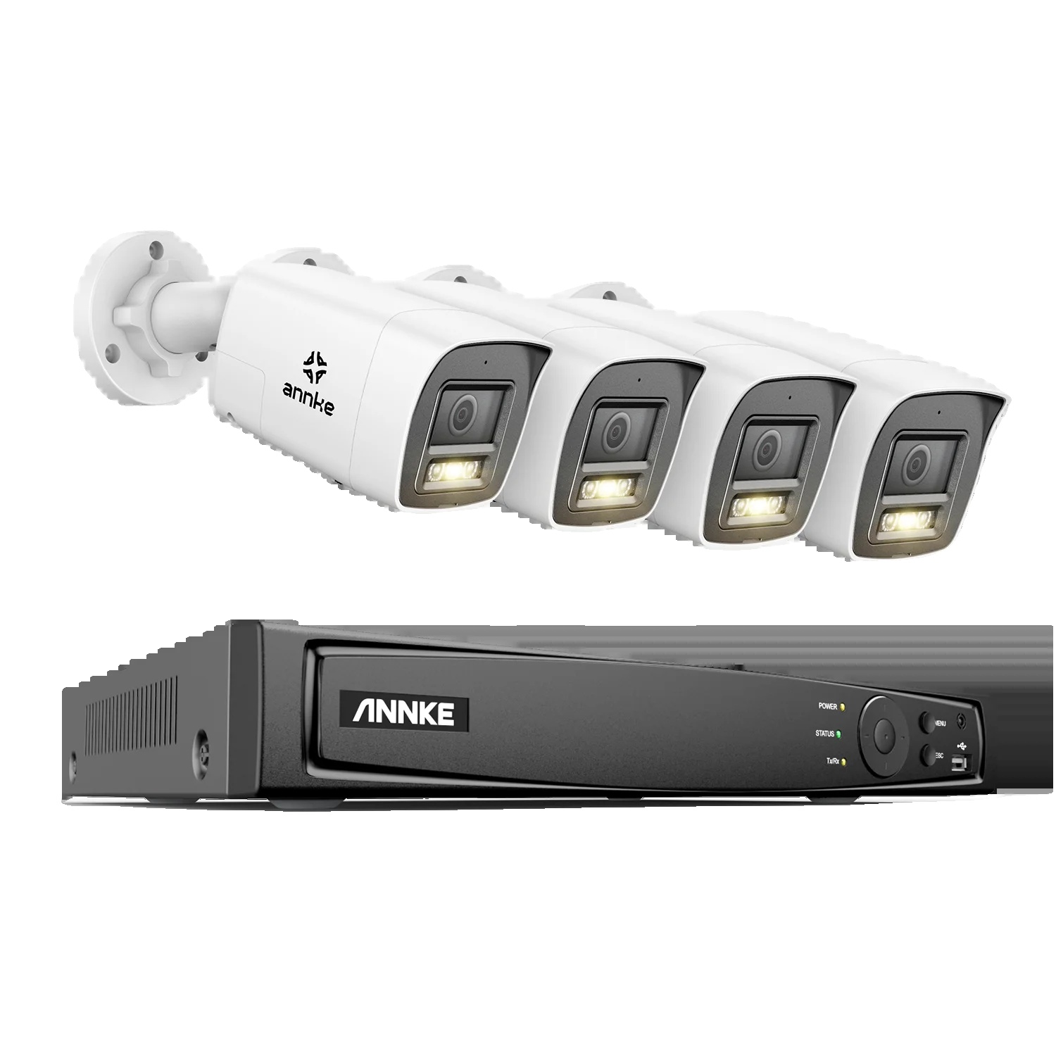 Sicherheitskamerasystem, Ki-erkennung, Farbnachtsicht, 8er-pack 1 Tb