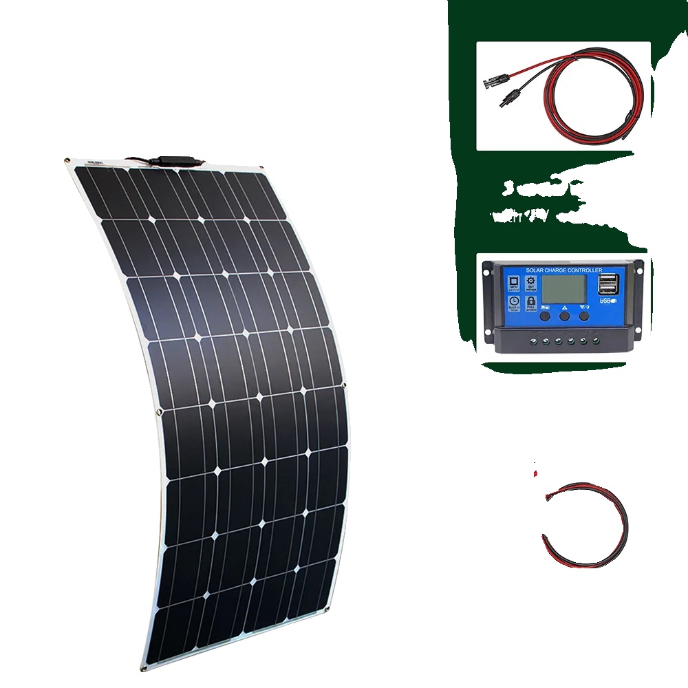 Solarmodul, Halbflexibles Design, Monokristalline Zellen, 150-w-solarmodule