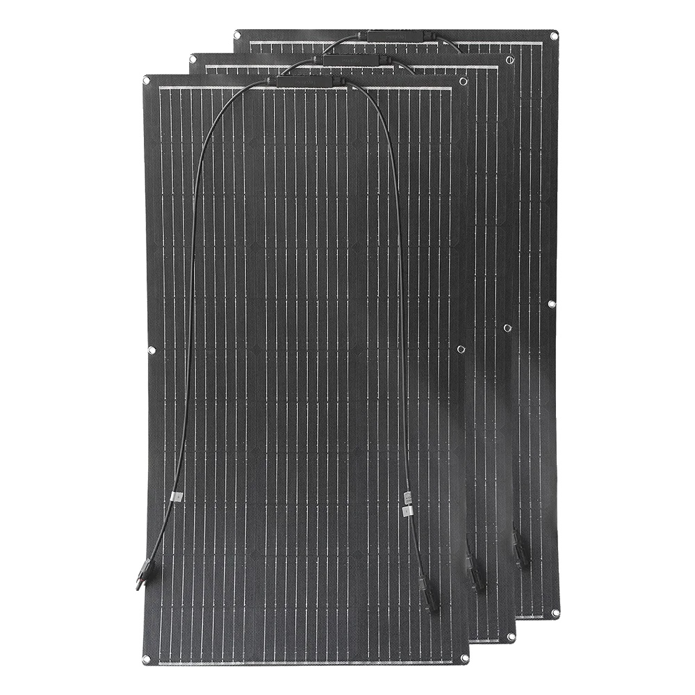 Solarmodul-set, Effizientes Monokristallines Design, Vielseitige Installationsmöglichkeiten, 4 Stück 100 W