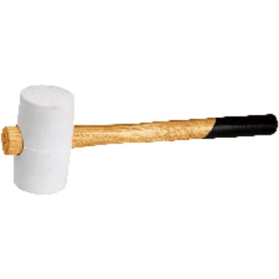 Gummi-Komp.Hammer farblos 54mm flach/flach - Fortis