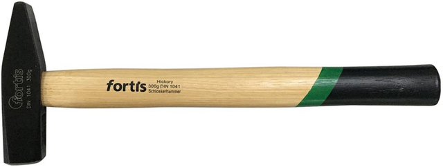 Schlosserhammer din 1041, 300g Hickory - Fortis