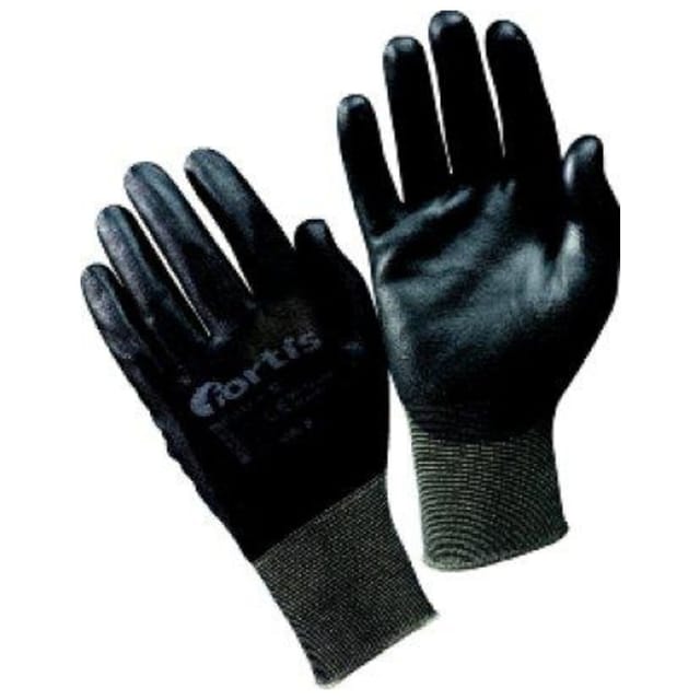 Handschuh Fitter s, PU/Polyamid,schwarz, Gr.8 Fortis