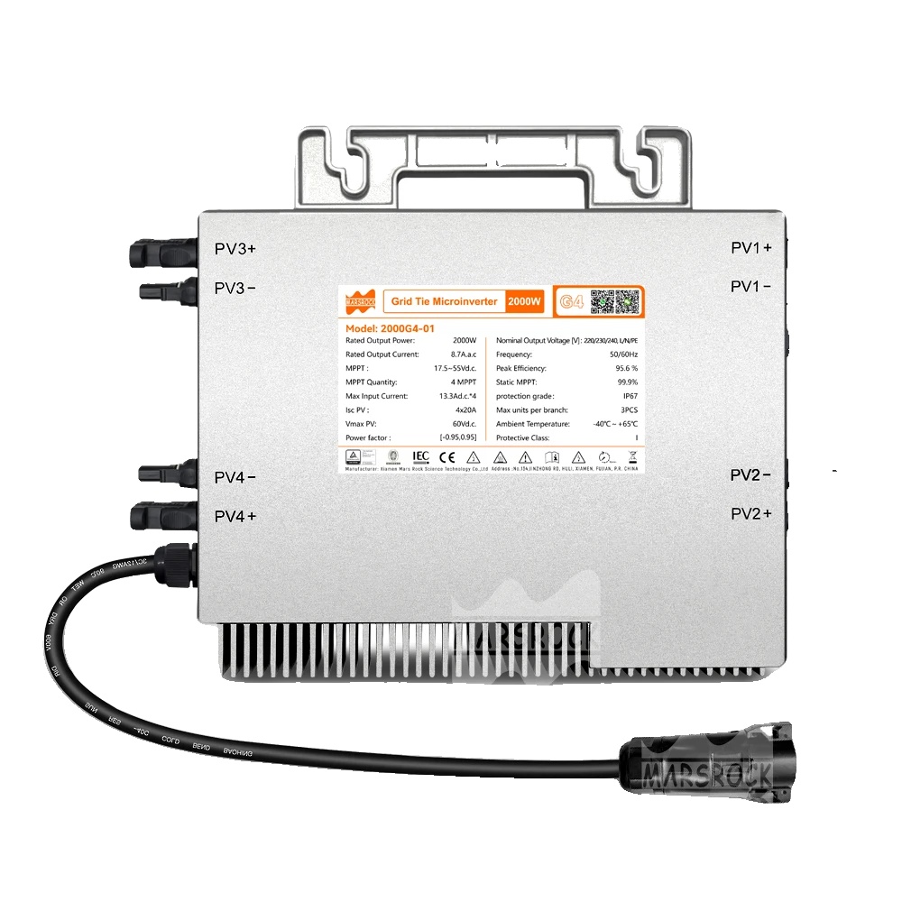 Hybrid-solarwechselrichter, 2 Kva Ausgangsleistung, 80 A Mppt-laderegler