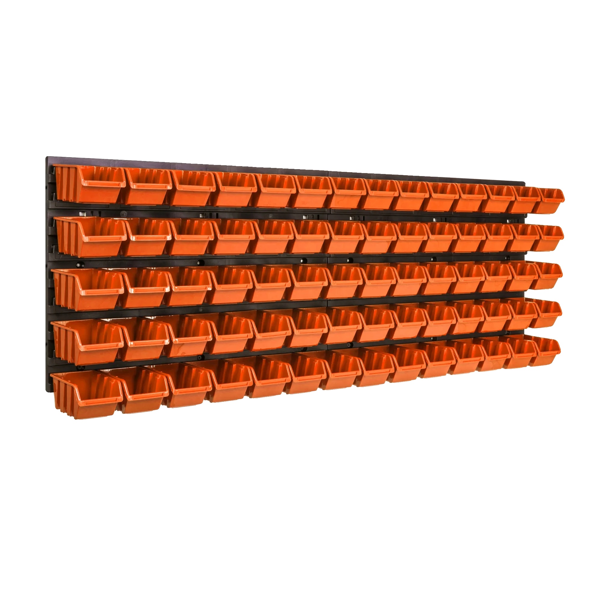 Wandmontierter Werkzeugorganizer, 230 X 78 Cm, 46 Fächer, 2 Werkzeugablagen 580 X 158 Mm, 2 Werkzeugablagen 384 X 111 Mm, Befestigungslöcher Für Einfache Montage