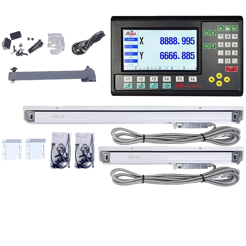 Digitales Anzeigesystem, 2-achsen-/3-achsen-kompatibilität, Großer Lcd-bildschirm, Gcs909-3 Dro-set
