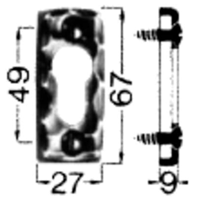 Scheitter - Schlüssel-Rosette Nr.283 pz Ei Rowe