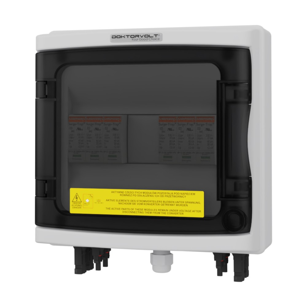 Pv Photovoltaik-solarverteiler 2-string Dc 1000v T2 Mersen Doktorvolt 4449
