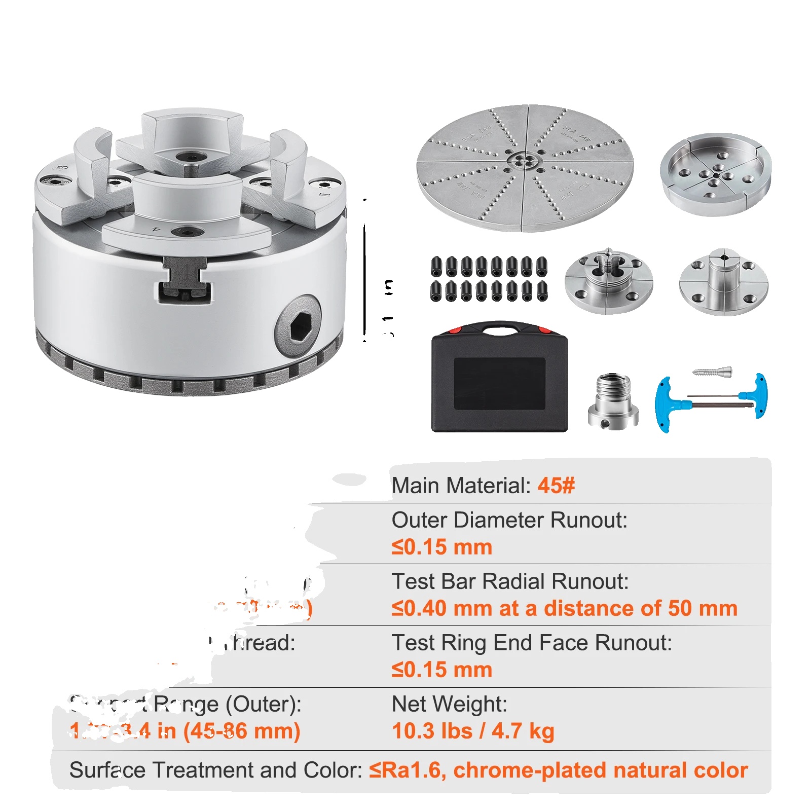 Hydraulisches Stanzwerkzeug, 31 Tonnen Druck, 4 Austauschbare Stanzwerkzeuge, Robuste Stahlkonstruktion, Maximaler Lochdurchmesser 32 Mm, Manuelle Hydraulikbedienung