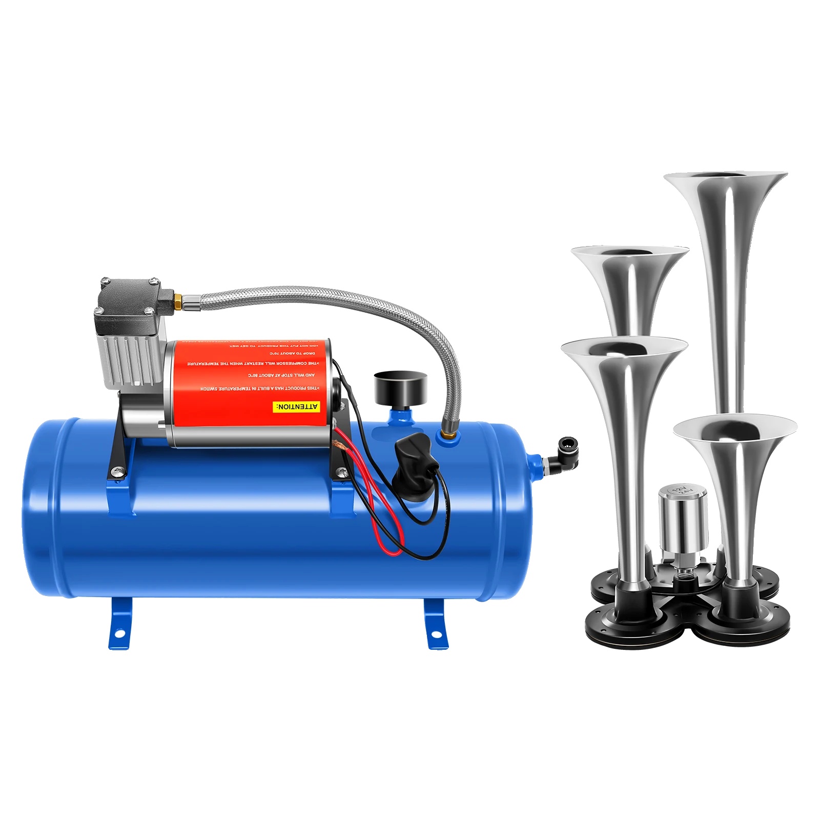 Pneumatisches Ansaug- Und Einspritzset, Stahlkonstruktion, 5–8 Bar Eingangsdruck, Breite Kompatibilität Mit Diesel-einspritzdüsen, Inklusive Verschiedener Adaptergrößen, Komplettset