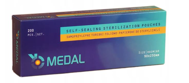 Sterilisationsbeutel 90x230mm - Packung Mit 200 Stück