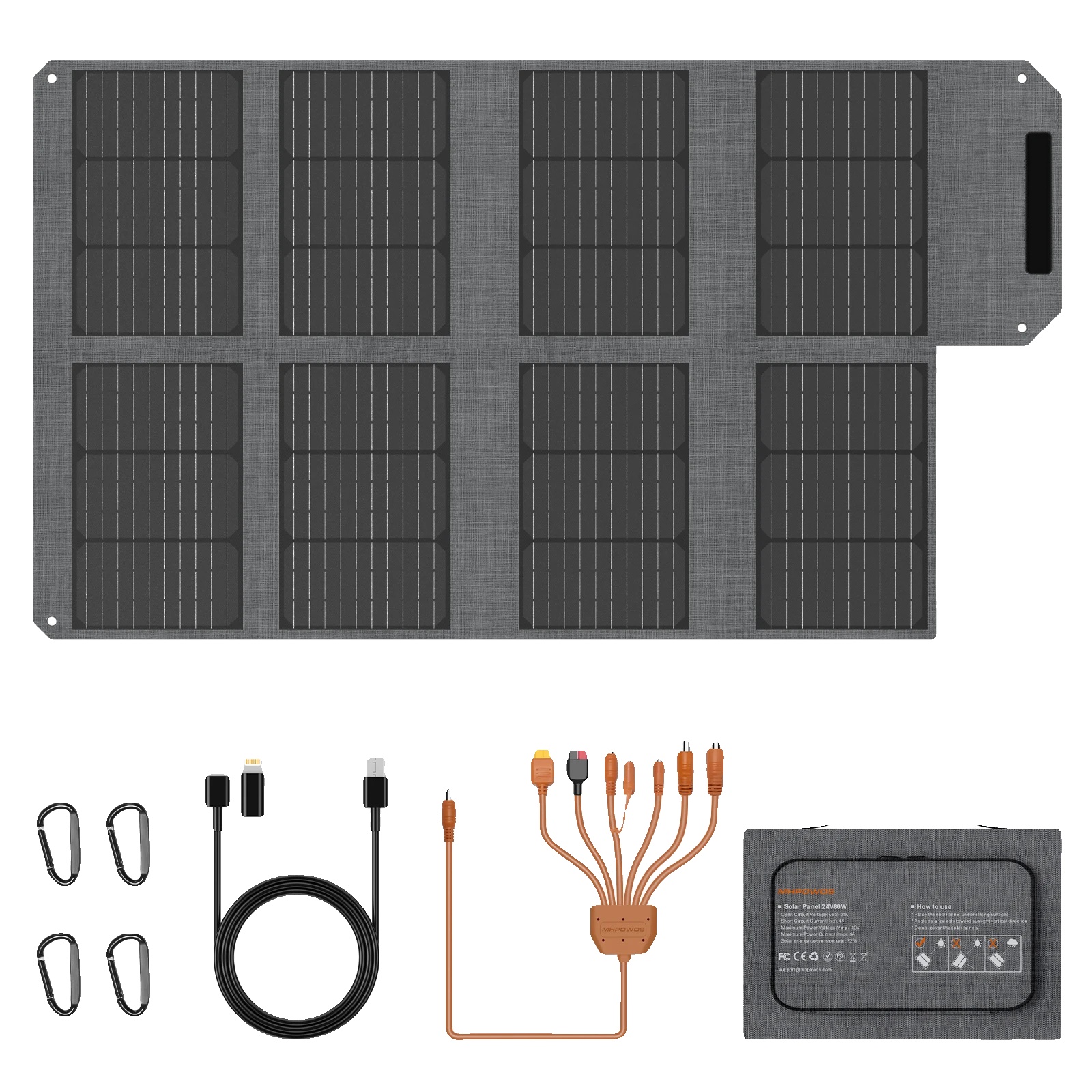 Solarmodul, Monokristallin, Wasserdicht, 200 W (2 X 100 W)