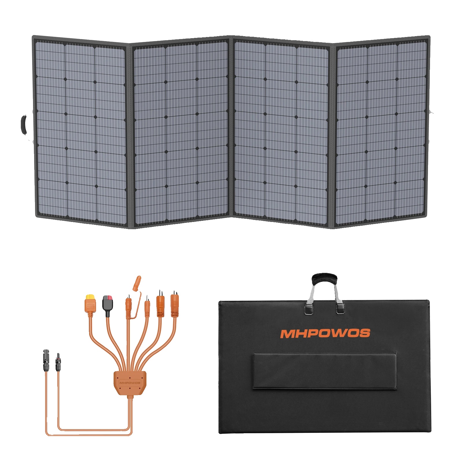 Solarmodul, Halbflexibles Design, Hoher Wirkungsgrad, 120 W, 4 Stück (480 W)