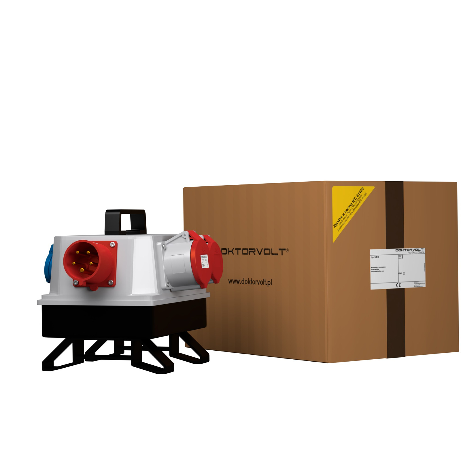Gebäudeverteiler Mit Empfängerstecker 16a Bau 32a 16a 3x230v Mennekes Doktorvolt® 2558