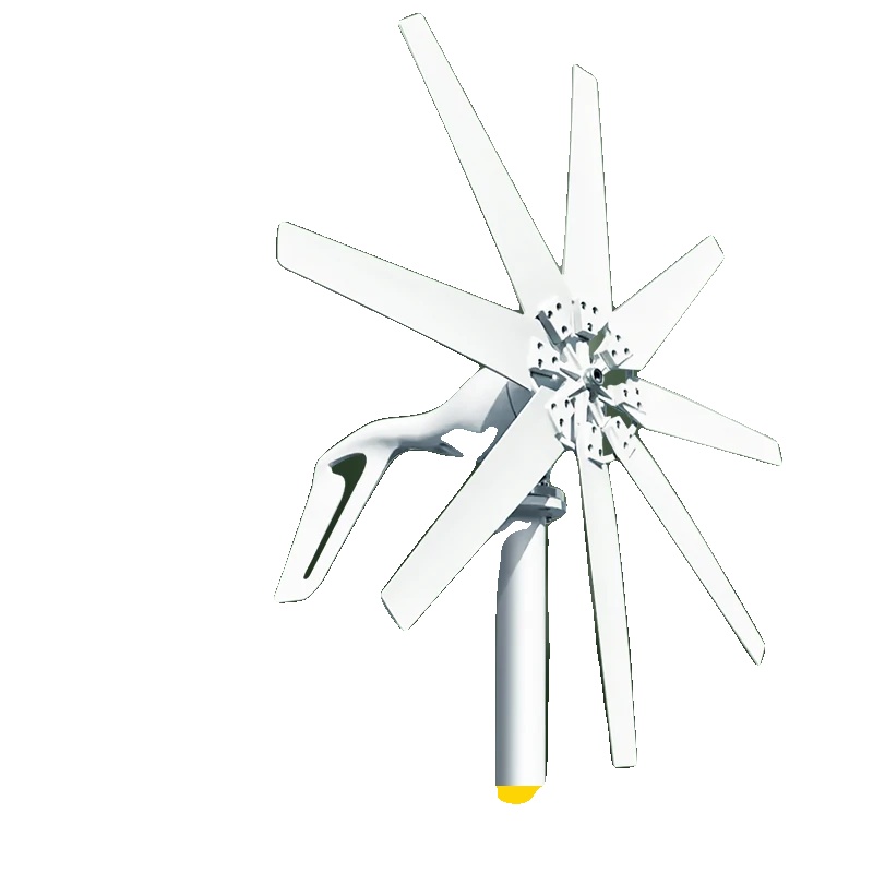 Windkraftanlage, Hohe Effizienz, Robustes Design, 12 V, 500 W, 3 Rotorblätter