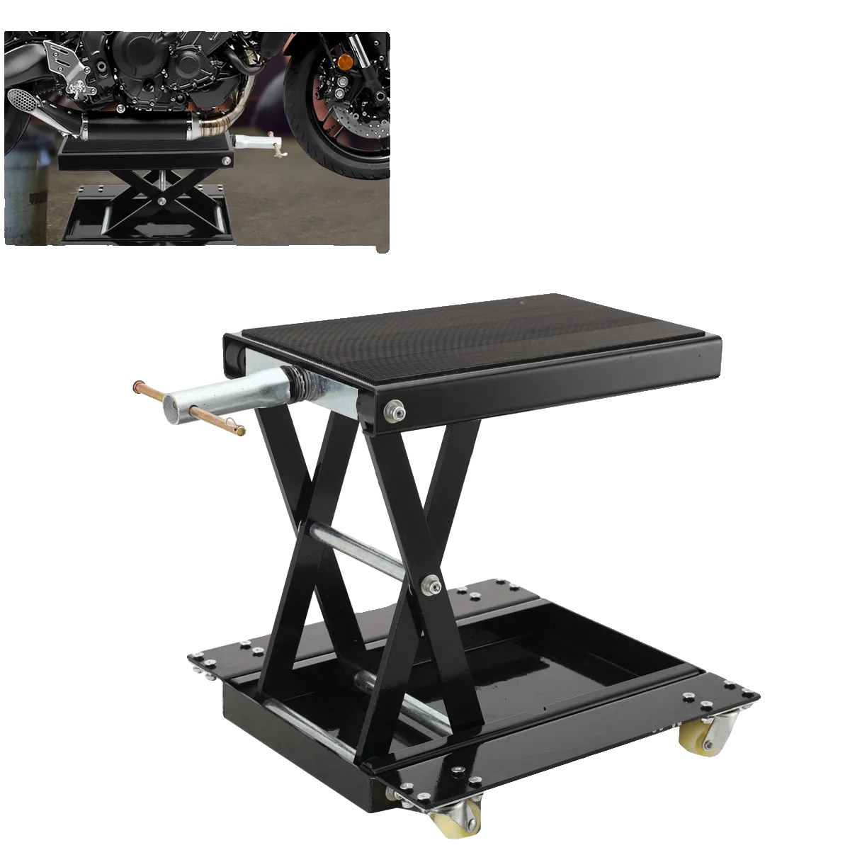 Federspanner Für Stoßdämpfer, Robuste Stahlkonstruktion, Kompatibel Mit Federtellern Von 60 Mm Bis 75 Mm, Universell Passend Für Atv/utv/motorräder, Inklusive Ösen- Und Schraubenschlüsseladapter, Reib