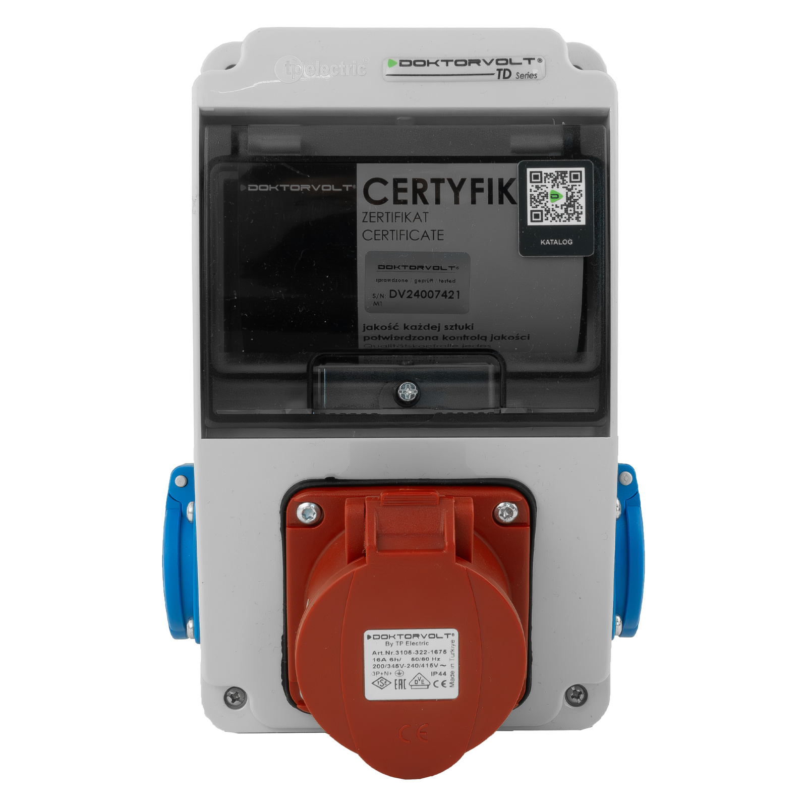 Bauverteilerkasten Xs 16a 2x230v Erbetka Ip44 Ohne Steckdosenschutz Doktorvolt Dv-5114-d