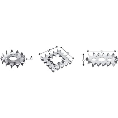Holzverbinder Bulldog C1-117G-B D117/48mm stückverzinkt SIMPSON STRONG TIE 25 Stk