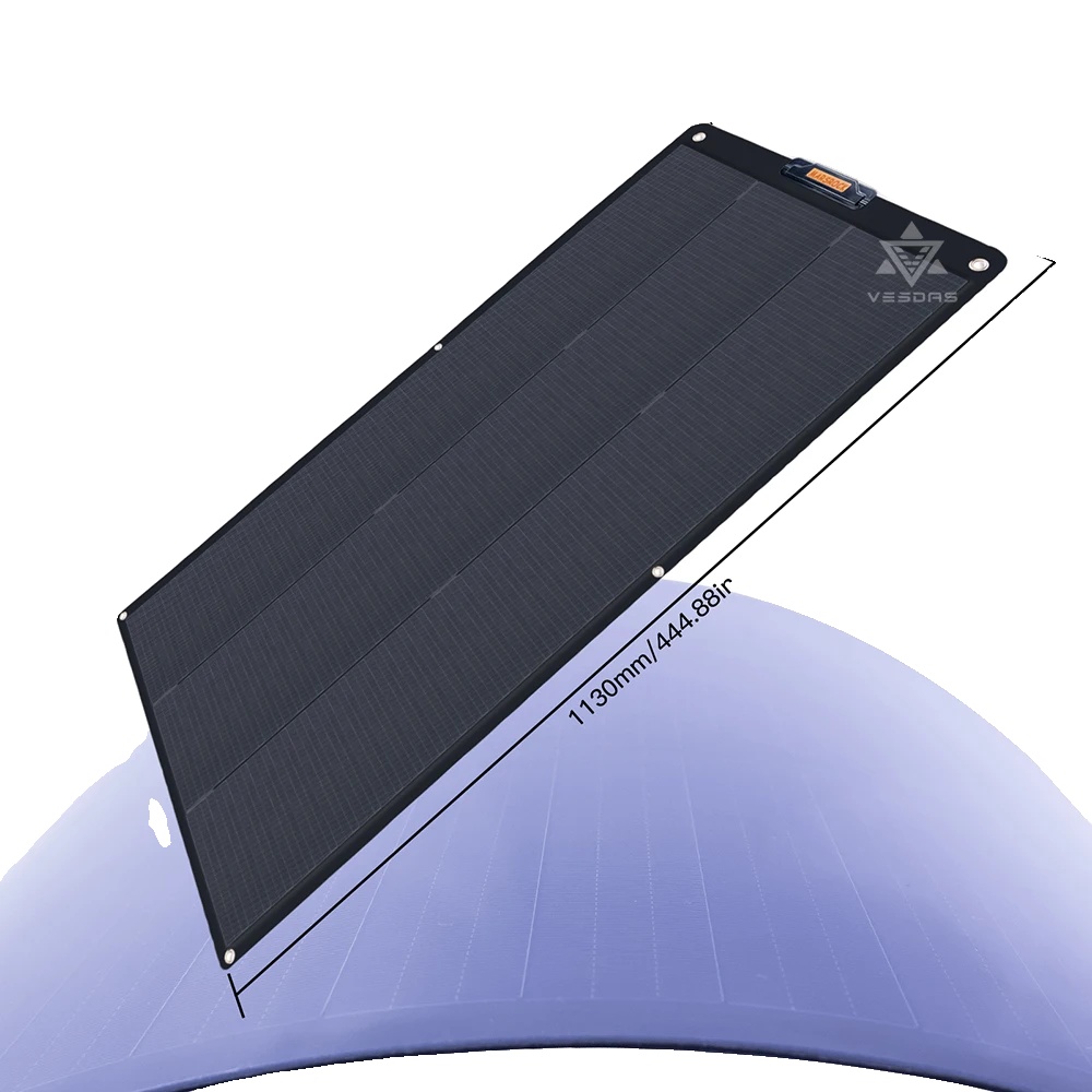 Flexibles Solarpanel, Hohe Effizienz, Tragbares Design, 200 W, Weiß