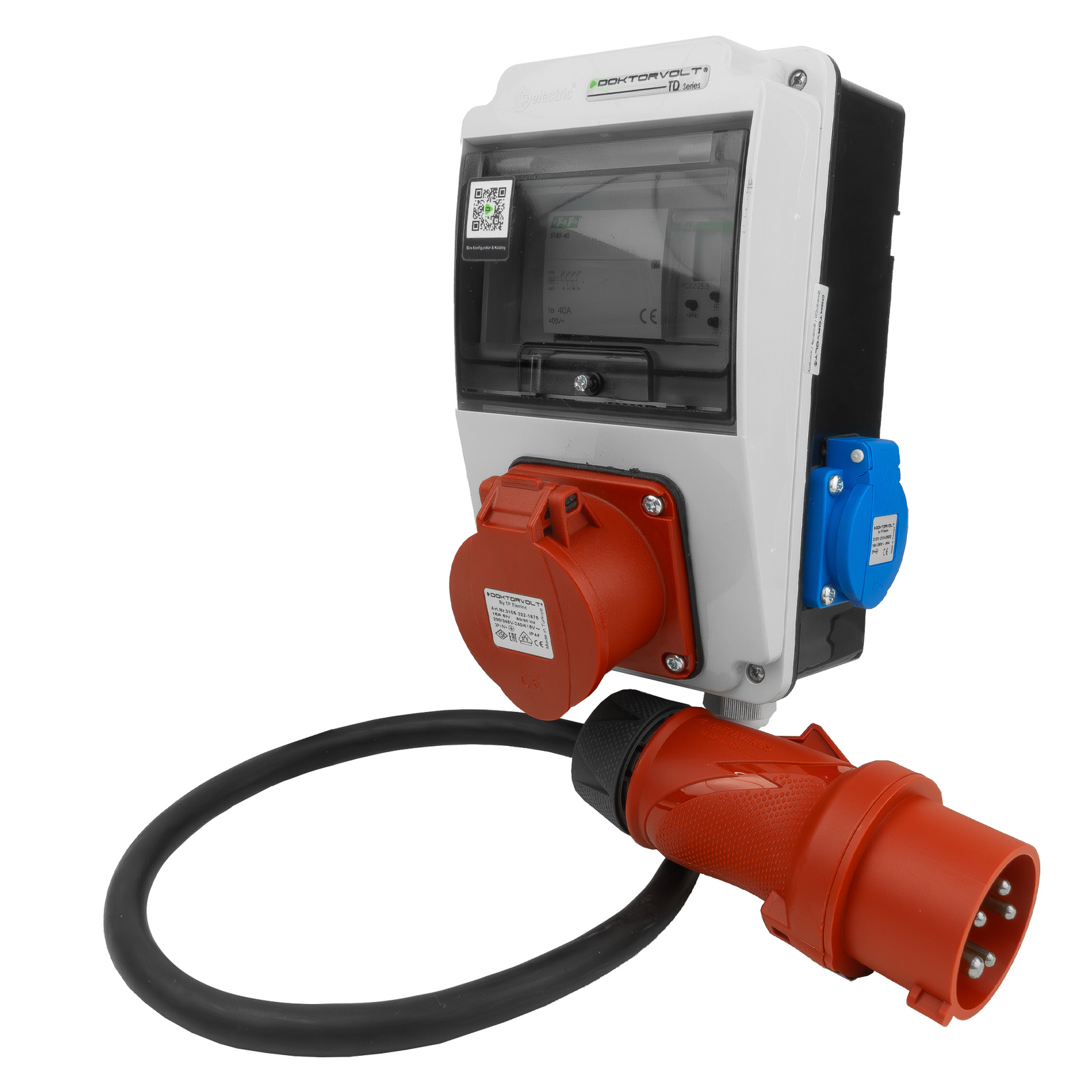 Gebäudeverteiler Xs 16a Cee 2x230v Erbetka Ip44 Astronomische Uhr Doktorvolt Dv-5329-d