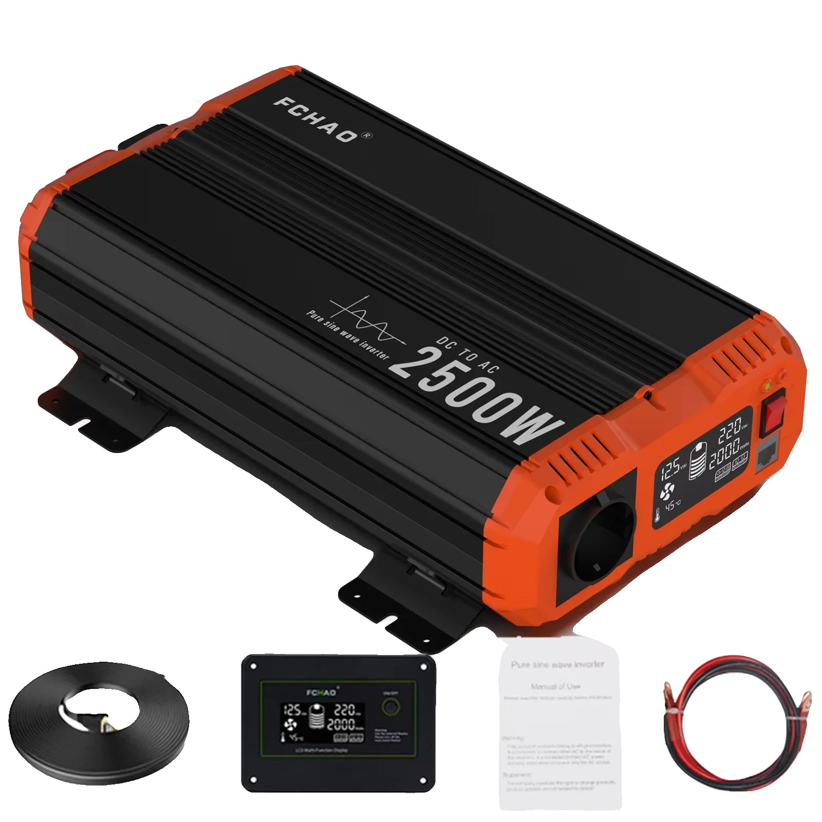 Dc/ac-wechselrichter, 50-hz-ausgang, Kompakte Bauweise, 2500 W, 50 Hz, Eu, 12 V, 220 V