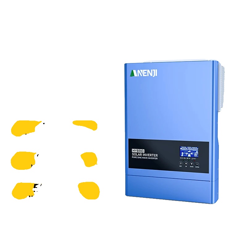 Hybrid-solarwechselrichter, Hocheffizienter Mppt-regler, Wlan-überwachung, Anj-6200w-48v-wifi, 220–240 V, 48 V