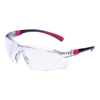 Schutzbrille 506 up en 166, en 170 Bügel weiß grün, Scheibe klar Polycarbonat