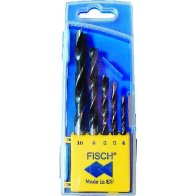 FISCH-Tools Holzspiralbohrer-Satz 5-tlg. 4-10 mm