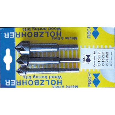 Krauskopfversenkerstz.90G 3tlg.13-20x60/90mmWS Fisch