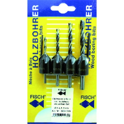 Tool Tools HolzSpiBo-/Versenker-Satz3-4-5-6mm auf Karte - Fisch