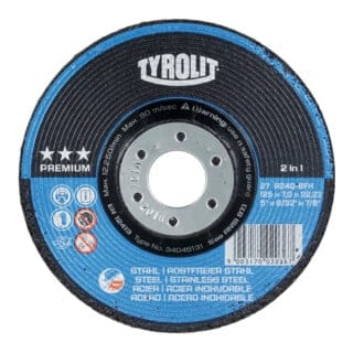 Schruppschleifscheibe premium '2 in 1', Scheiben-ØxScheibenbreite: 125X7 mm - Tyrolit