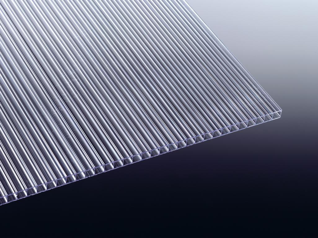 Pc-stegdoppelplatte Mini 4 Mm 1050 X 3000 Mm, Glasklar