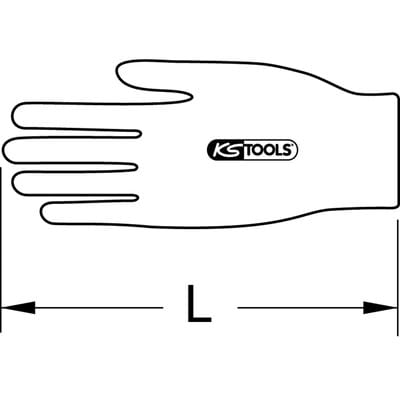 Ks tools Überzieh-Handschuh für Elektriker-Schutzhandschuh, Größe 8+9 ( 117.0142 )