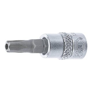 Bit-Einsatz Antrieb Innenvierkant 6,3 mm (1/4') TS-Profil (für Torx Plus) mit Bohrung TS30