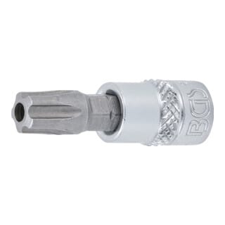Bit-Einsatz Antrieb Innenvierkant 6,3 mm (1/4') TS-Profil (für Torx Plus) mit Bohrung TS45