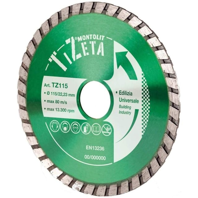 Montolit - diamantscheibe fž£r bau industrie turmont tz 115 mm
