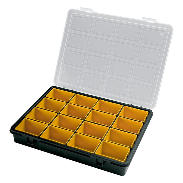 Organizador Plastico 16 Compartimentos Extraibles 242x188x37 mm.