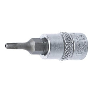 Bit-Einsatz Antrieb Innenvierkant 6,3 mm (1/4') TS-Profil (für Torx Plus) mit Bohrung TS10