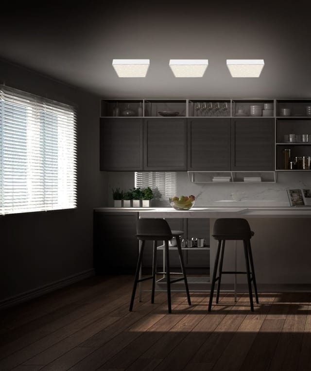 Briloner - led Aufbauleuchte IP20 Sternenhimmel 11 w schwarz Metall-Kunststoff