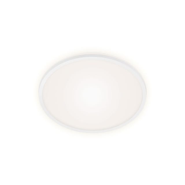 Led Deckenleuchte Hintergrundbeleuchtung Ø28cm 15W Weiß Kunststoff Brilo ner