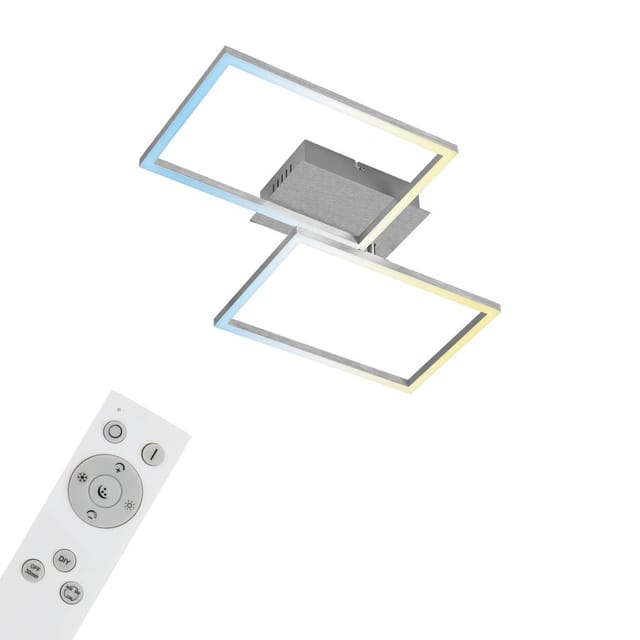 Led Deckenleuchte cct WiFi Bluetooth App 30W alu Metall-Kunststoff Briloner