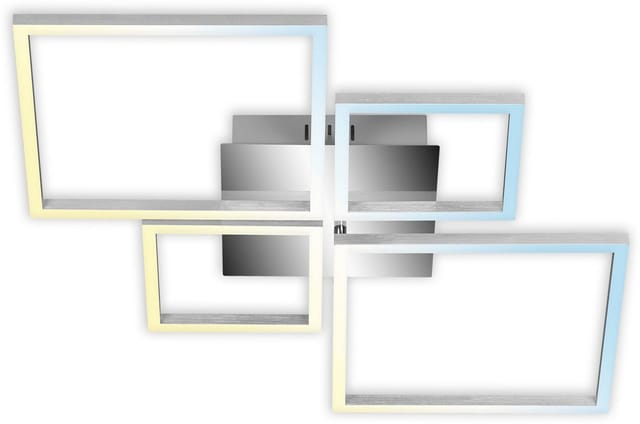 Neuwertig] Briloner Led Deckenleuchte Frame 4 Flammig Aluminium Deckenlampe Lampe Leuchte B-Ware