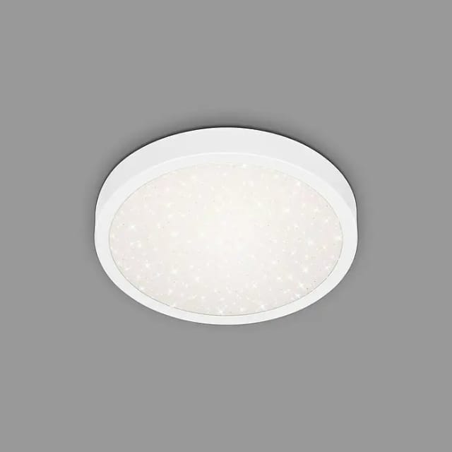 Led Deckenleuchte Sternenhimmel 18,5W weiß Metall-Kunststoff Ø28cm Brilo ner