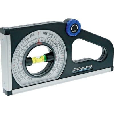 Klingspor - Tajima Winkelmesser / Neigungsmesser drehbar gelagerter Libelle, Doppelskala