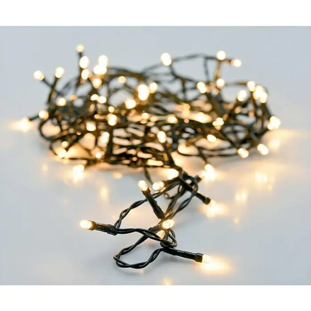 Lichterkette mit 96 LEDs mit Timer & 8 Programmen für Innen & Aussen