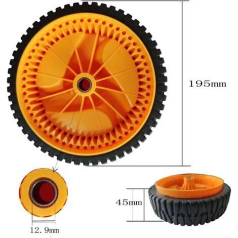 Satz Mit 2 Antriebsrädern 195 Mm – 53 Zähne Für Husqvarna-, Electrolux- Und Mcculloch-rasenmäher – Breite 45 Mm – Kompatibel Mit Verschiedenen Modellen