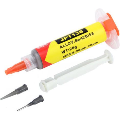 Elektronische Lötpaste Sn42 Bi58, Schmelzpunkt 138 °c, Niedertemperatur-lötpaste Ohne Reinigungsaufwand, Geeignet Zum Löten Von Bga- Und Ic-bauteilen