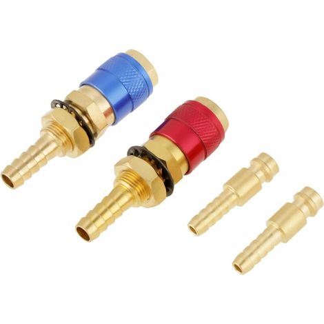 Schnellanschluss-sauerstoff-acetylen-brenner, Schweißgasadapter, 2 Stück 8 Mm Wassergekühlter Schnellanschluss-gasadapter Für Wig-schweißbrenner